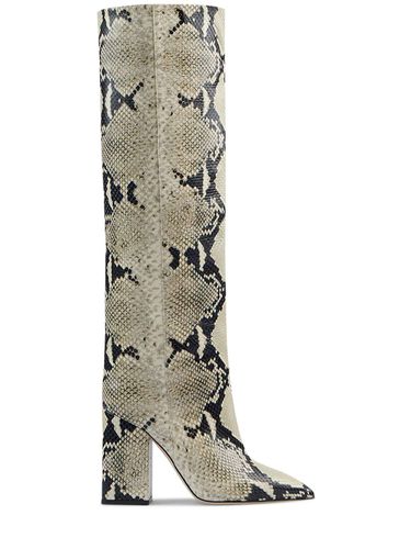 Mm Hohe Stiefel Mit Python-muster „anja“ - PARIS TEXAS - Modalova