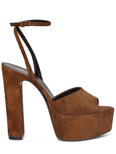 Mm Hohe Wildleder-sandaletten „jodie“ - SAINT LAURENT - Modalova