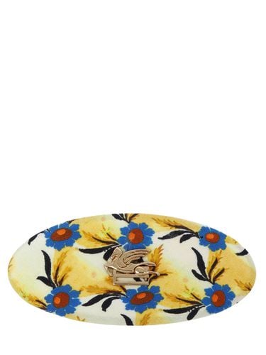 Oval Silk Hair Clip - ETRO - Modalova