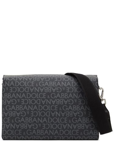 Kuriertasche Aus Jacquard Mit Logo - DOLCE & GABBANA - Modalova