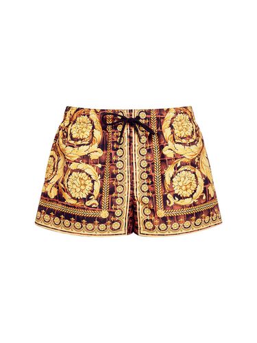 Badeshorts Aus Bedrucktem Nylon „cocco Barocco“ - VERSACE - Modalova