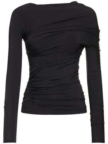 Twisted Cupro Blend Top - BALENCIAGA - Modalova