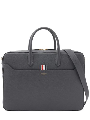 Leather Business Bag - THOM BROWNE - Modalova