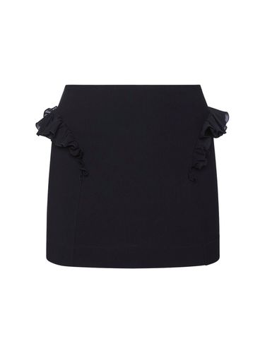 Ruched Viscose Jersey Mini Skirt - NENSI DOJAKA - Modalova