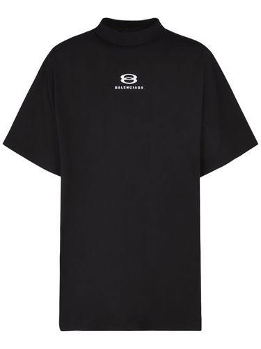 Camiseta De Algodón Jersey - BALENCIAGA - Modalova