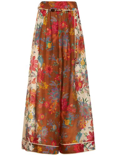 Ginger Floral Relaxed Fit Silk Pants - ZIMMERMANN - Modalova