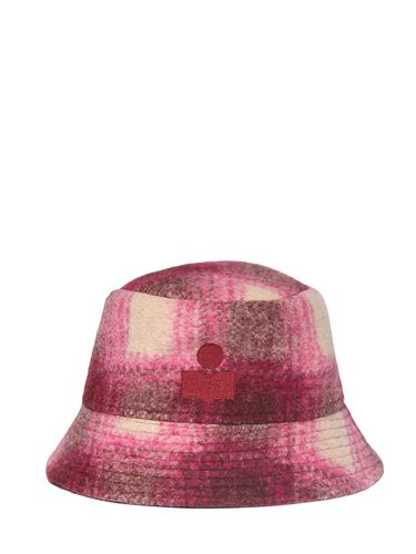 Cappello Bucket Haley In Misto Lana Check - ISABEL MARANT - Modalova