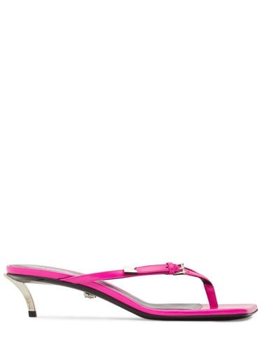 Mm Hohe Sandalen Aus Leder - VERSACE - Modalova