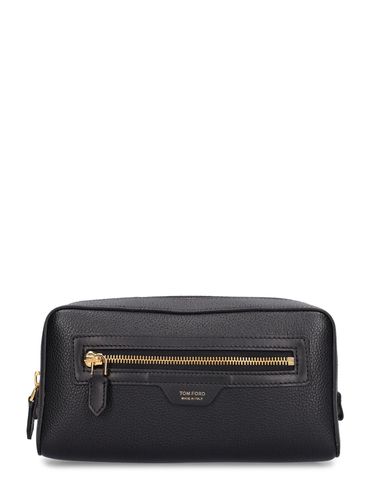 Logo Leather Toiletry Bag - TOM FORD - Modalova