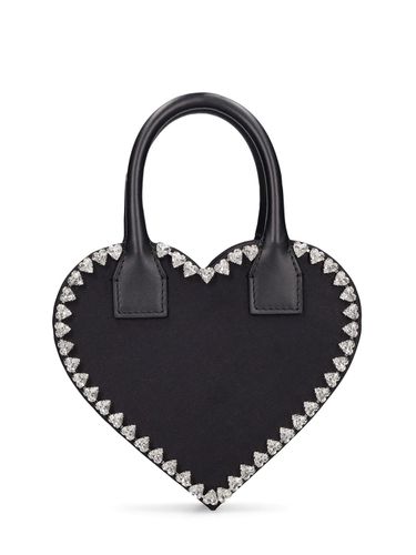 Bolso Pequeño Audrey Heart De Satén - MACH & MACH - Modalova