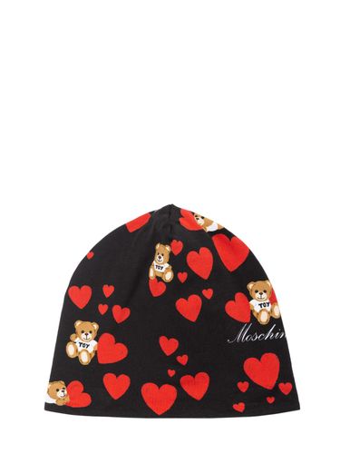 Gorro De Algodón Estampado - MOSCHINO - Modalova