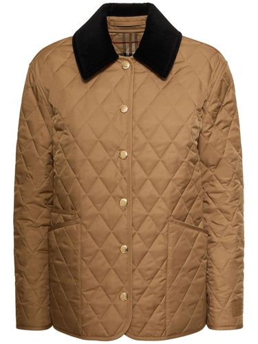 Chaqueta Corta Pespunteada Con Botones - BURBERRY - Modalova