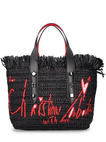 Bolso Tote Frangibus De Rafia - CHRISTIAN LOUBOUTIN - Modalova