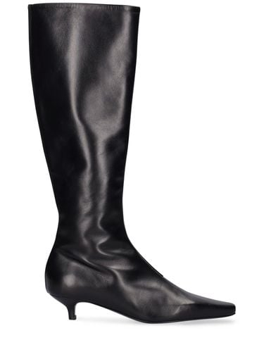 Mm The Slim Leather Tall Boots - TOTEME - Modalova