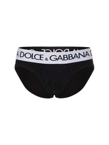 Calzoncillos De Algodón Con Logo - DOLCE & GABBANA - Modalova