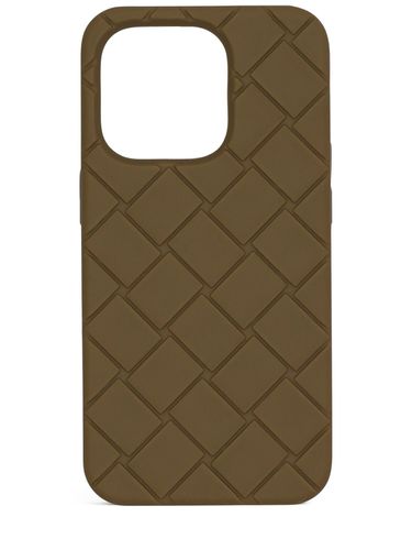 Cover Iphone 14 Pro Intreccio In Silicone - BOTTEGA VENETA - Modalova