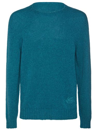 Logo Cashmere Crewneck Sweater - ETRO - Modalova