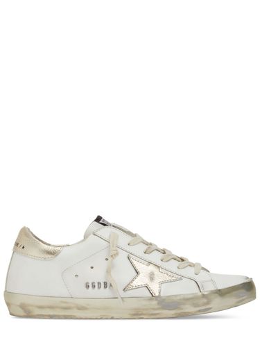 Mm Super-star Leather Sneakers - GOLDEN GOOSE - Modalova