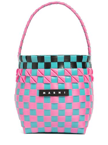 Bolso Bucket Tejido Color Block Con Logo - MARNI JUNIOR - Modalova