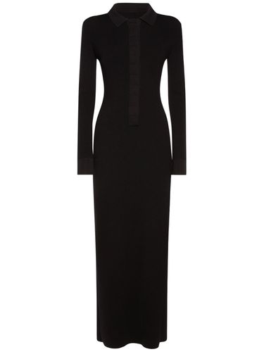 Stretch Wool L/s Midi Polo Dress - TOM FORD - Modalova