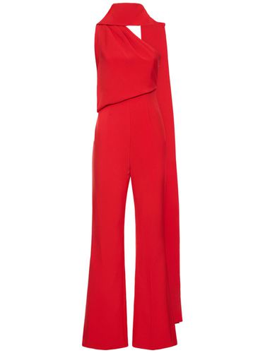 Asymmetric Crepe Jumpsuit - ROLAND MOURET - Modalova