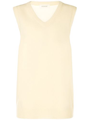 Gimmy Wool & Cashmere Knit V-neck Top - SPORTMAX - Modalova