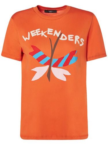 T-shirt Aus Baumwolljersey Mit Druck - WEEKEND MAX MARA - Modalova