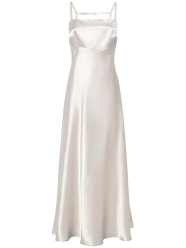 Baden Satin Sleeveless Flared Midi Dress - MAX MARA - Modalova