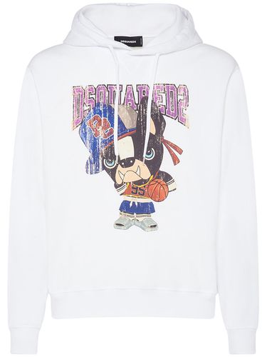 Ciro Logo Printed Cotton Hoodie - DSQUARED2 - Modalova