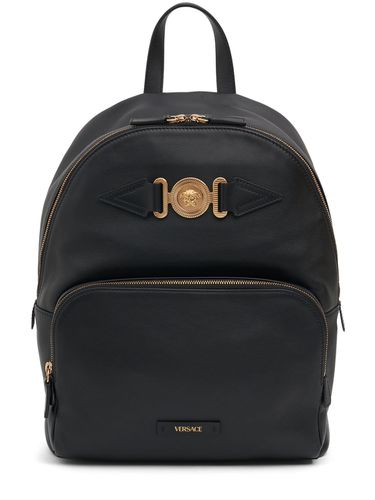 Medusa Leather Backpack - VERSACE - Modalova