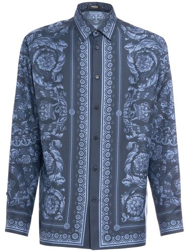 Bedruckte Bluse Aus Seidentwill - VERSACE - Modalova