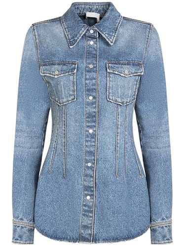 Camicia In Denim Di Cotone E Canapa - CHLOÉ - Modalova