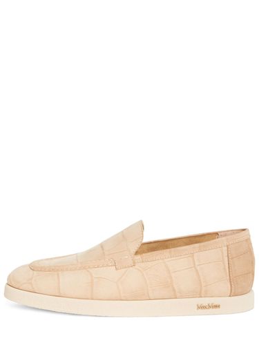 Mm Cocco Print Leather Loafers - MAX MARA - Modalova