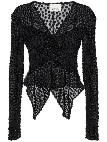 Ulietta Viscose & Silk Long Sleeve Top - ISABEL MARANT - Modalova