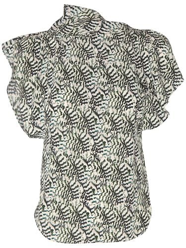 Valency Printed Silk Blend Top - ISABEL MARANT - Modalova