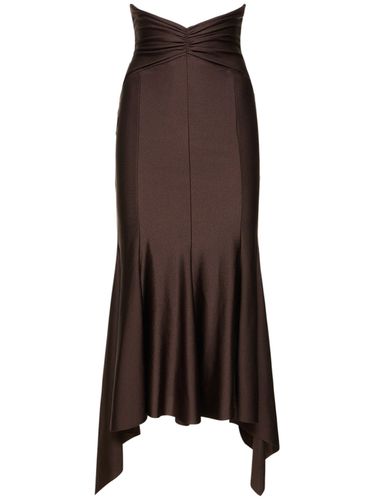 Lycra Asymmetric Midi Skirt - PHILOSOPHY DI LORENZO SERAFINI - Modalova