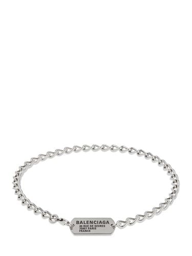 Choker-halsband Aus Messing Mit Logo - BALENCIAGA - Modalova