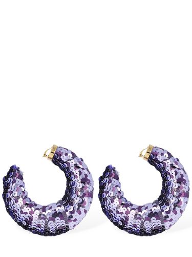 Pendientes Grandes De Aro Con Lentejuelas - TOM FORD - Modalova