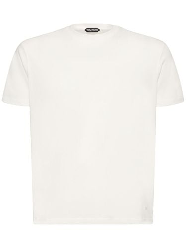 T-shirt Aus Baumwollmischung - TOM FORD - Modalova