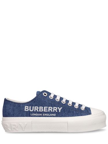 Mm Jack Cotton Denim Sneakers - BURBERRY - Modalova