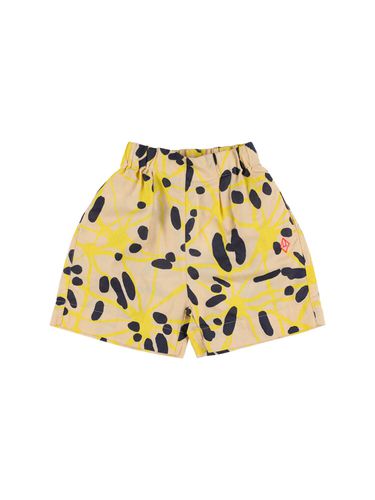 Shorts De Algodón Y Lino Estampado - THE ANIMALS OBSERVATORY - Modalova