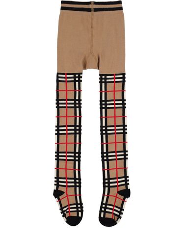 Mallas De Algodón Con Intarsia - BURBERRY - Modalova