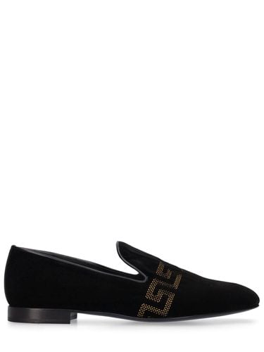 Cotton Blend Slippers - VERSACE - Modalova