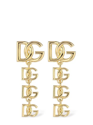 Dg Logo Cascade Earrings - DOLCE & GABBANA - Modalova