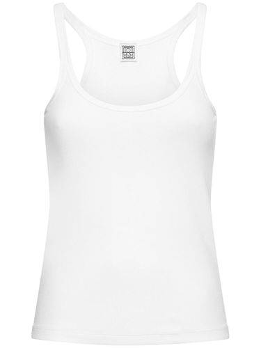 Scoop Neck Ribbed Tank Top - TOTEME - Modalova