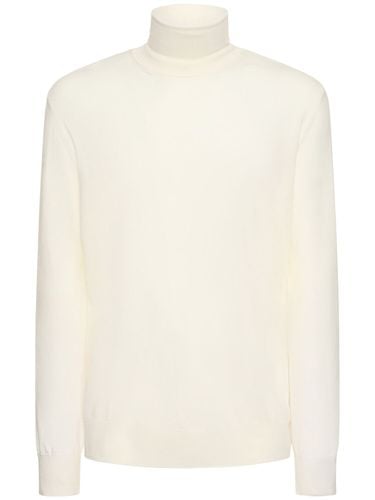 Superfine Wool Turtleneck Sweater - JIL SANDER - Modalova