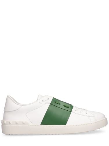 Open Leather Low Top Sneakers - VALENTINO GARAVANI - Modalova