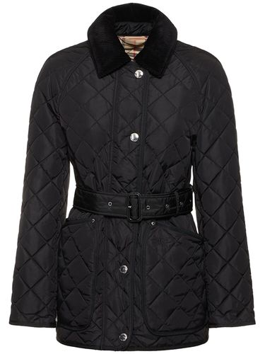 Penston Quilted Jacket W/ Belt - BURBERRY - Modalova