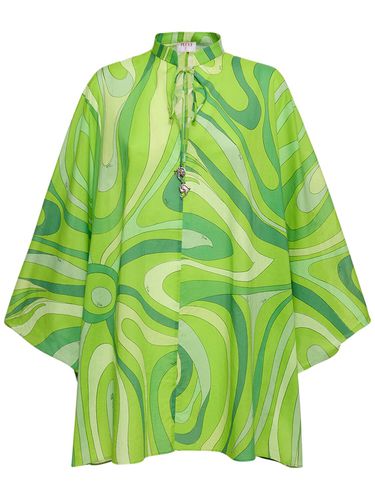 Vestido Kaftan Corto De Voilé - PUCCI - Modalova