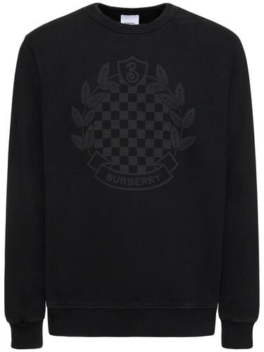 Sweatshirt Mit Schachbrettdruck „surbiton“ - BURBERRY - Modalova